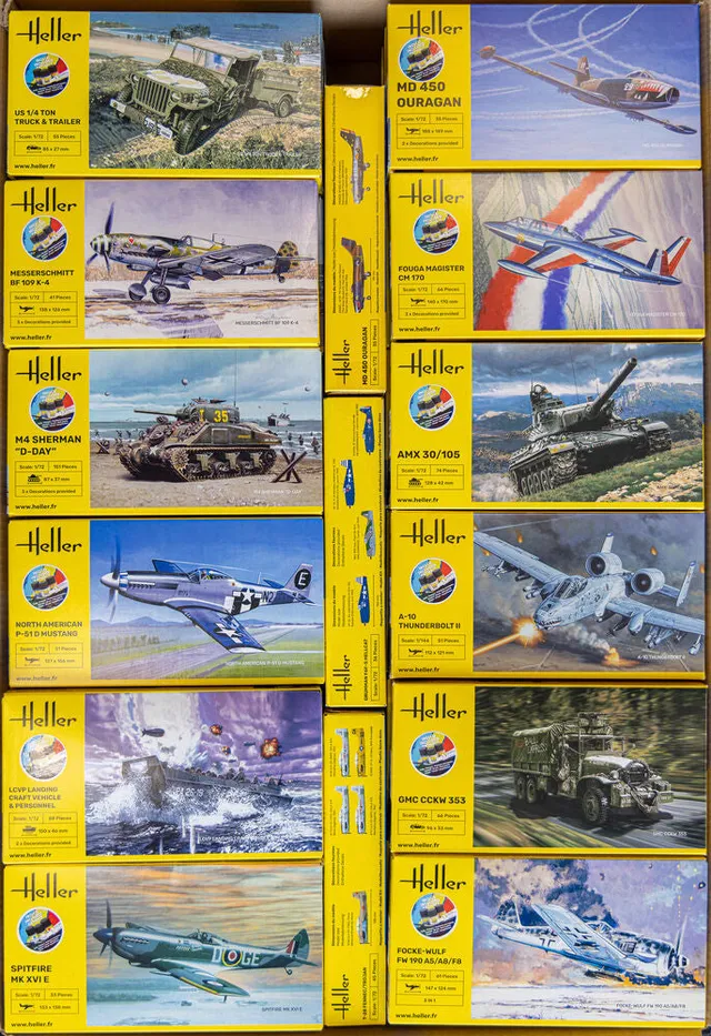 Heller The 9.99 Collection avions + militaires starter kit 39 pièces