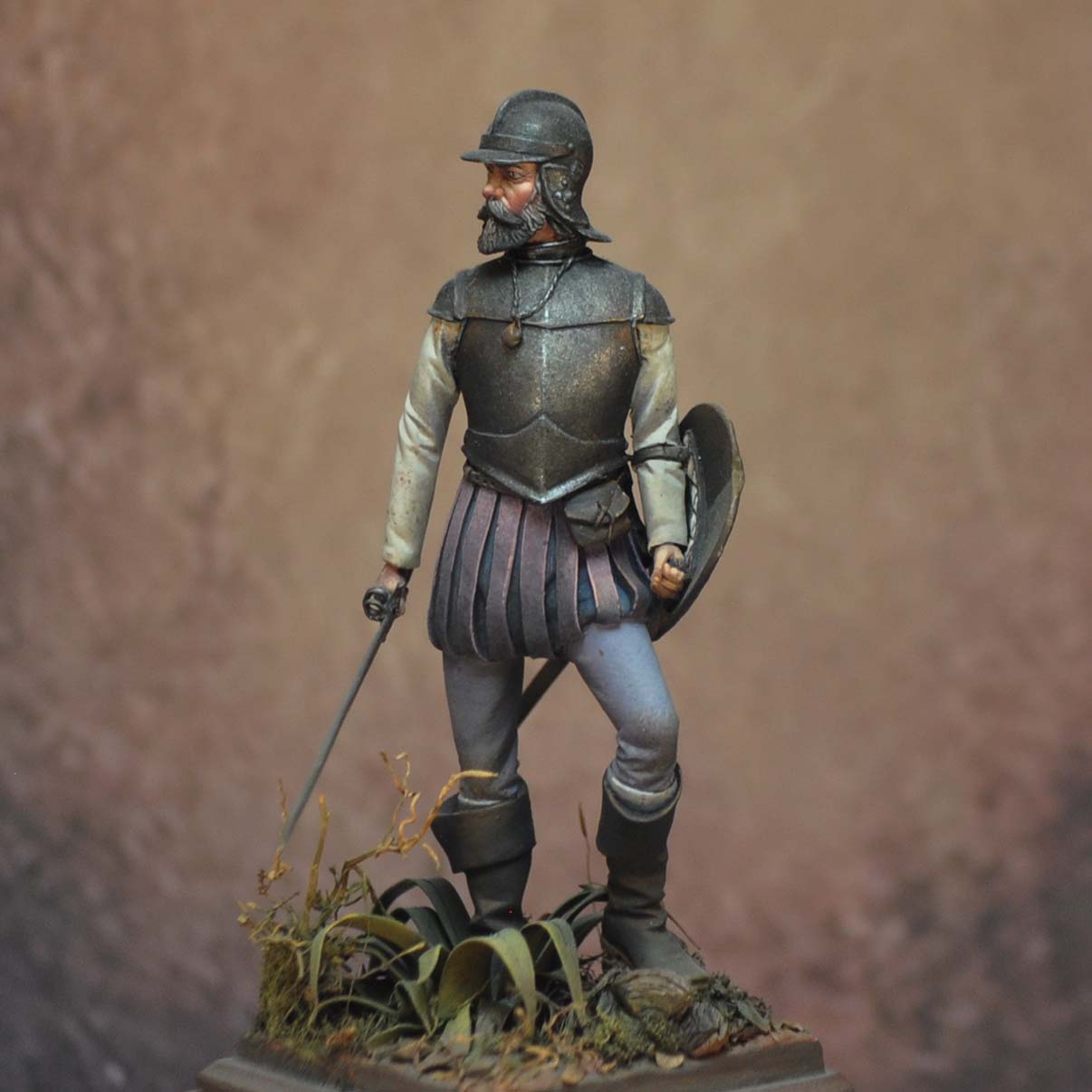 Art Girona 70mm Spanish Conquistador figurine métal