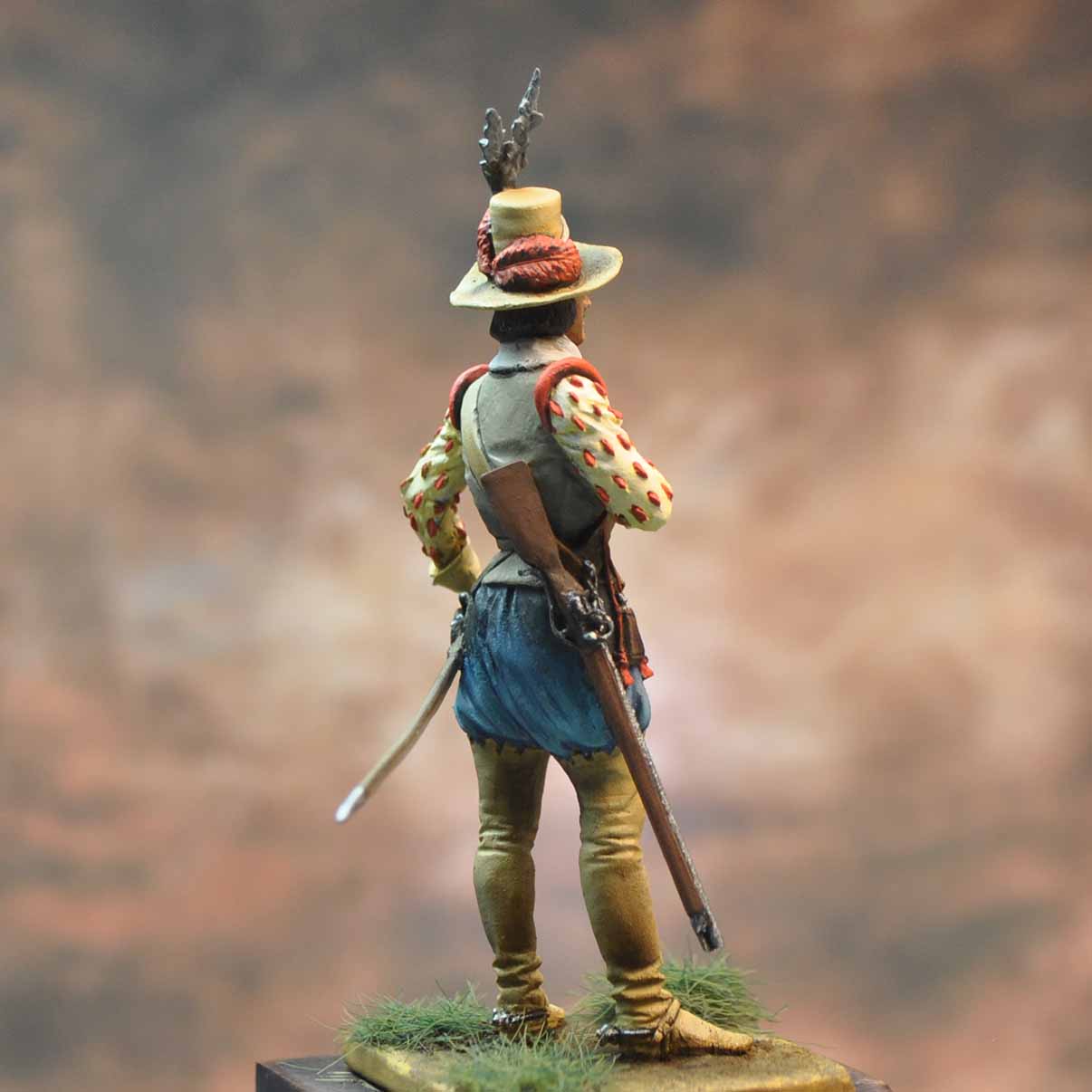 Art Girona General Arquebusier Espagnol figurine 54 mm 1618