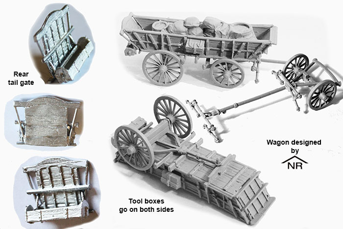 Perry Miniatures AW 192 chariot Conestoga figurines métal