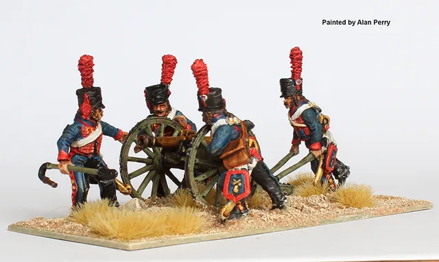 Perry Napoleonic FE34 artillerie à cheval figurines canon 4pdr