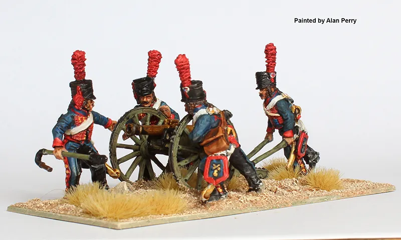 Perry Napoleonic FE34 artillerie à cheval figurines canon 4pdr