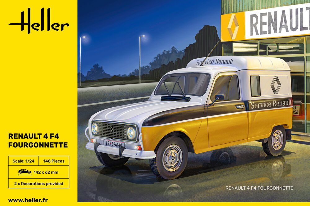 Heller Historical Collection Renault 4 F4 1/24 maquette fourgonnette