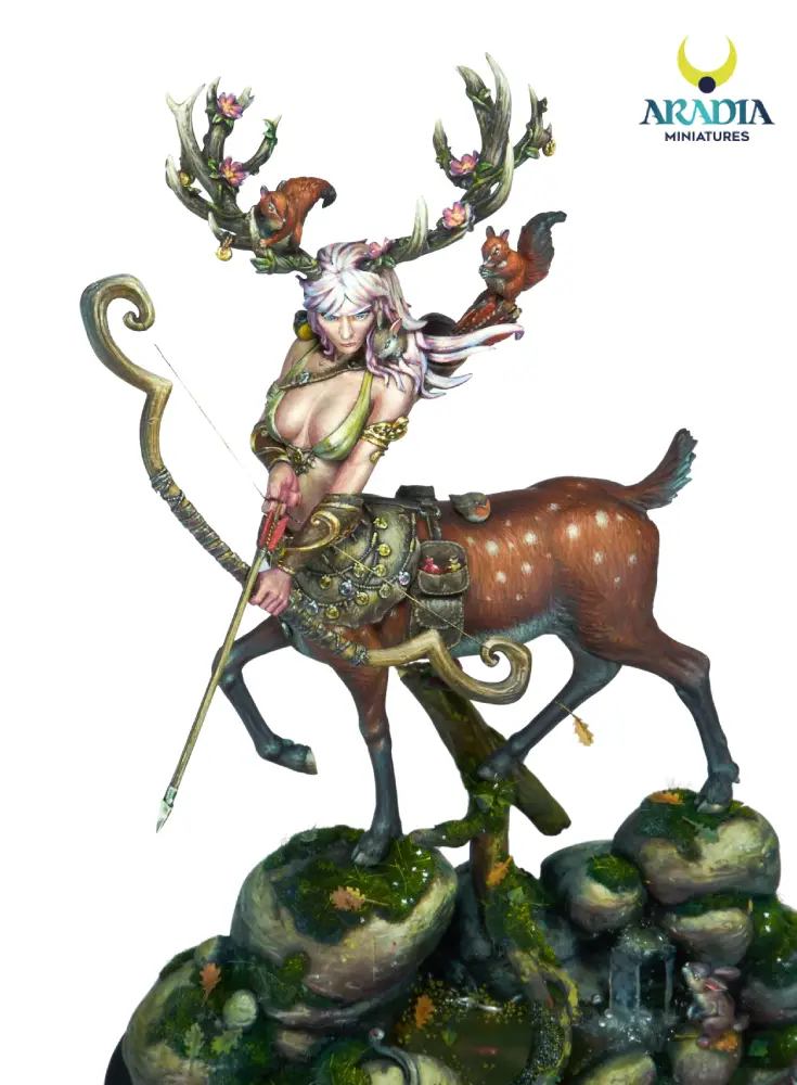 Aradia Classic Fantasy Diana Figurine résine chasseresse 75 mm