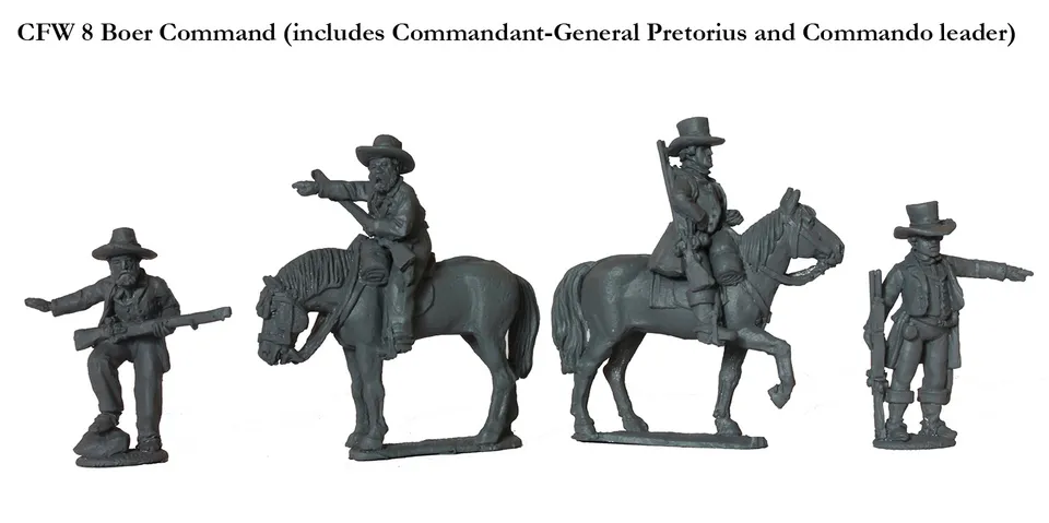 Perry Miniatures CFW 8 commandement boer Pretorius métal