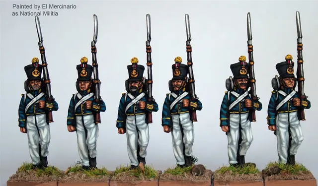 Perry Miniatures Carlist War ISA23 infanterie marche