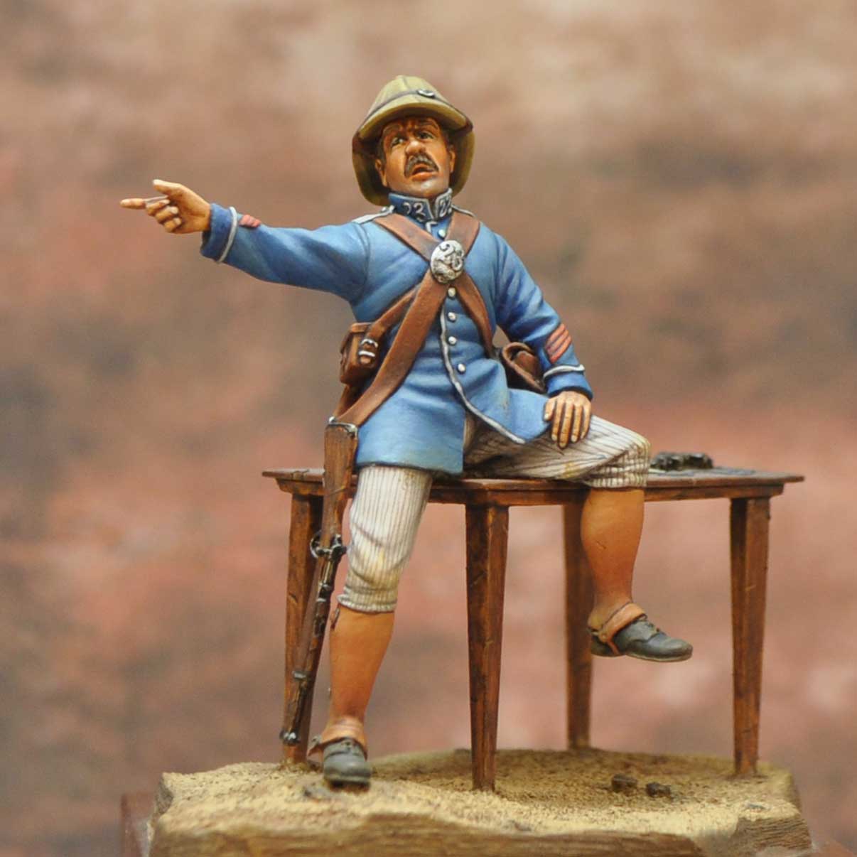 Art Girona Spanish Serie Cabo cazadores Africa 1909 figurine