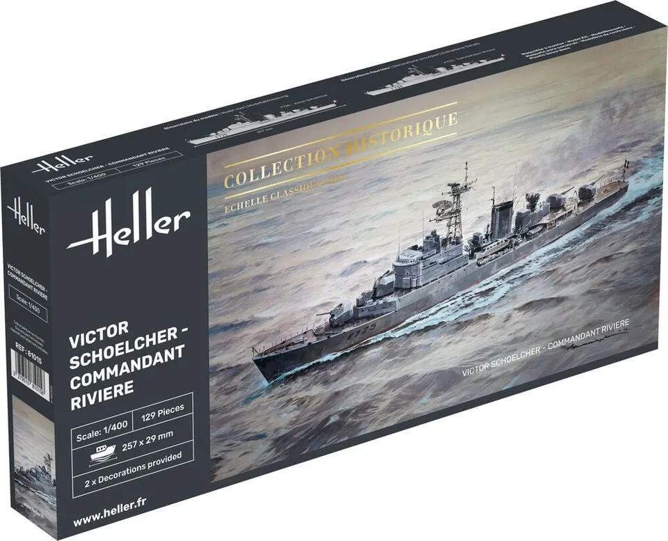 Heller Historical Collection Victor Schoelcher 1/400 maquette bateau