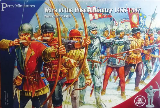 Perry Miniatures Guerre Roses WR1 boîte 40 figurines 28mm