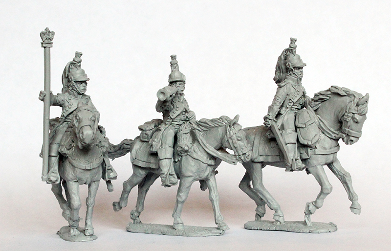 Perry Napoleonic FN 202 dragons commandement figurines galop