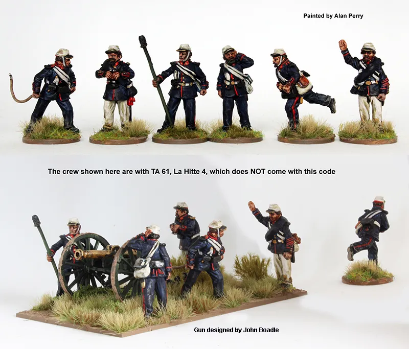 Perry Triple Alliance TA 59 artillerie brésilienne figurines servants