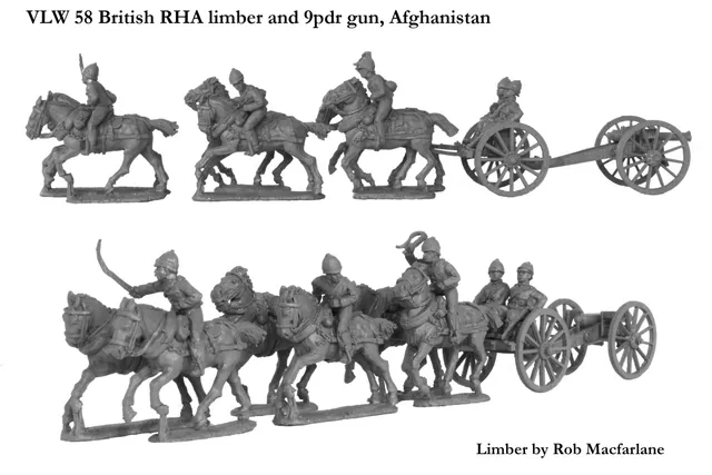 Perry Miniatures Victoria's Little Wars VLW 58 canon 9pdr RHA métal
