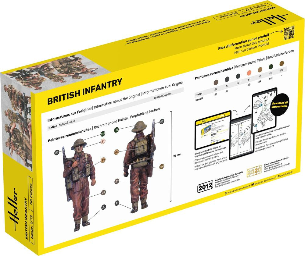 Heller Historical Collection Infanterie Britannique figurines 1/72 Seconde Guerre