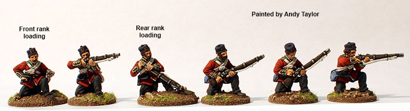 Perry BIF 5 Line Infantry figurines 28mm tirailleurs agenouillés