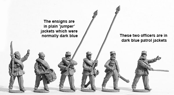 Perry Miniatures BIF 15 figurines infanterie commandement marche