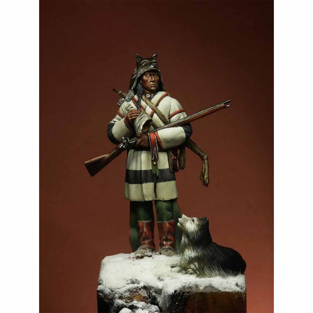 ART GIRONA Miniatures Moose Hunter figurine 54mm chasseur