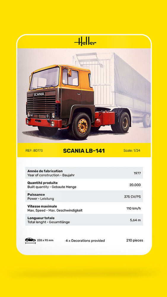 Heller Historical Collection Truck LB-141 1/24 maquette camion