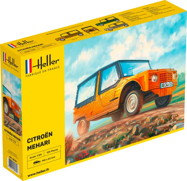 Heller Historical Collection Citroen Mehari 1/24 maquette voiture
