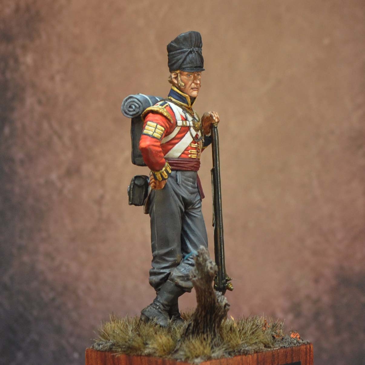 ART GIRONA 70mm Coldstream Guards Sergeant figurine Waterloo