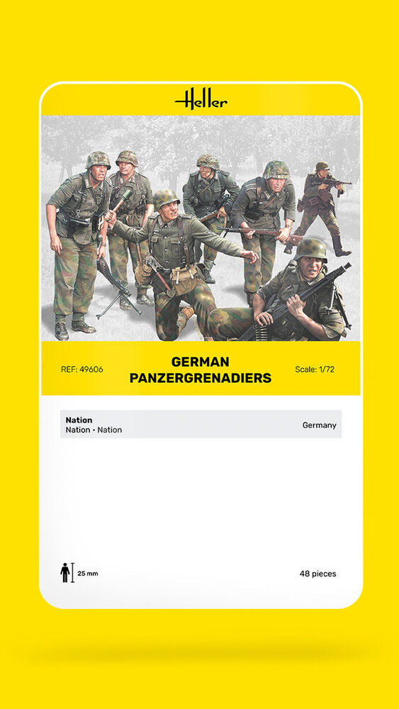 Heller Historical Collection Panzergrenadiers figurines 1/72