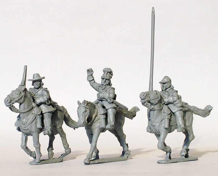 Perry Guerre Civile ECW18 cavalerie commandement figurines métal