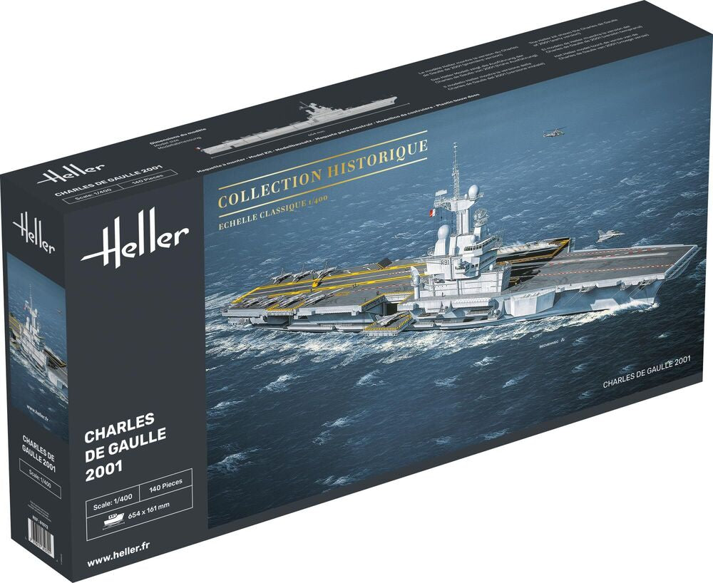 Heller Charles de Gaulle 1/400 maquette porte-avions
