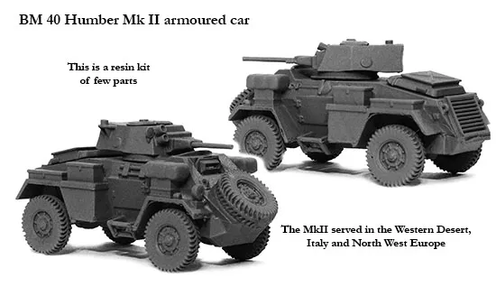 Perry WW2 BM 40 maquette Humber Mk II résine
