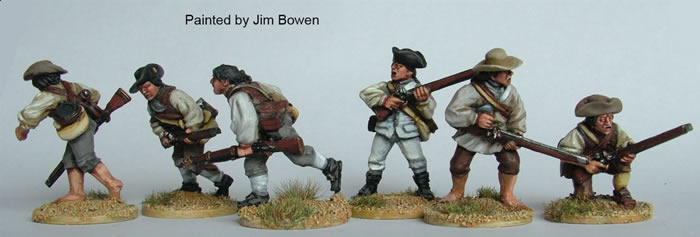 Perry AW142 milice du Sud ligne de tir figurines 28mm