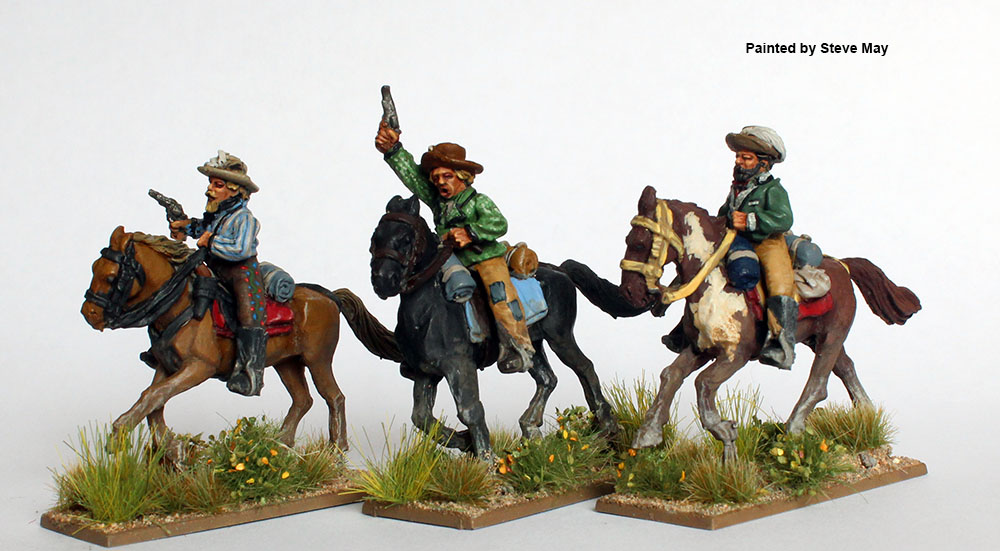 Perry American Civil War ACW 110 Bushwhackers figurines galop