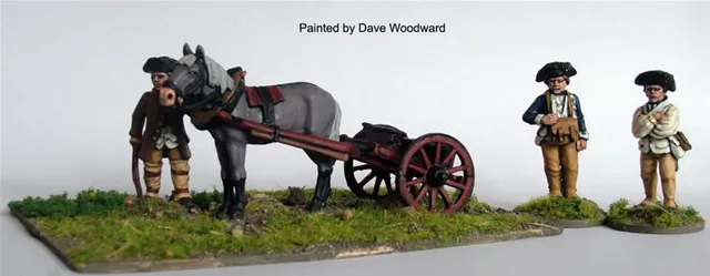 Perry AWI AW119 caisson 3 pdr cheval figurines 28mm