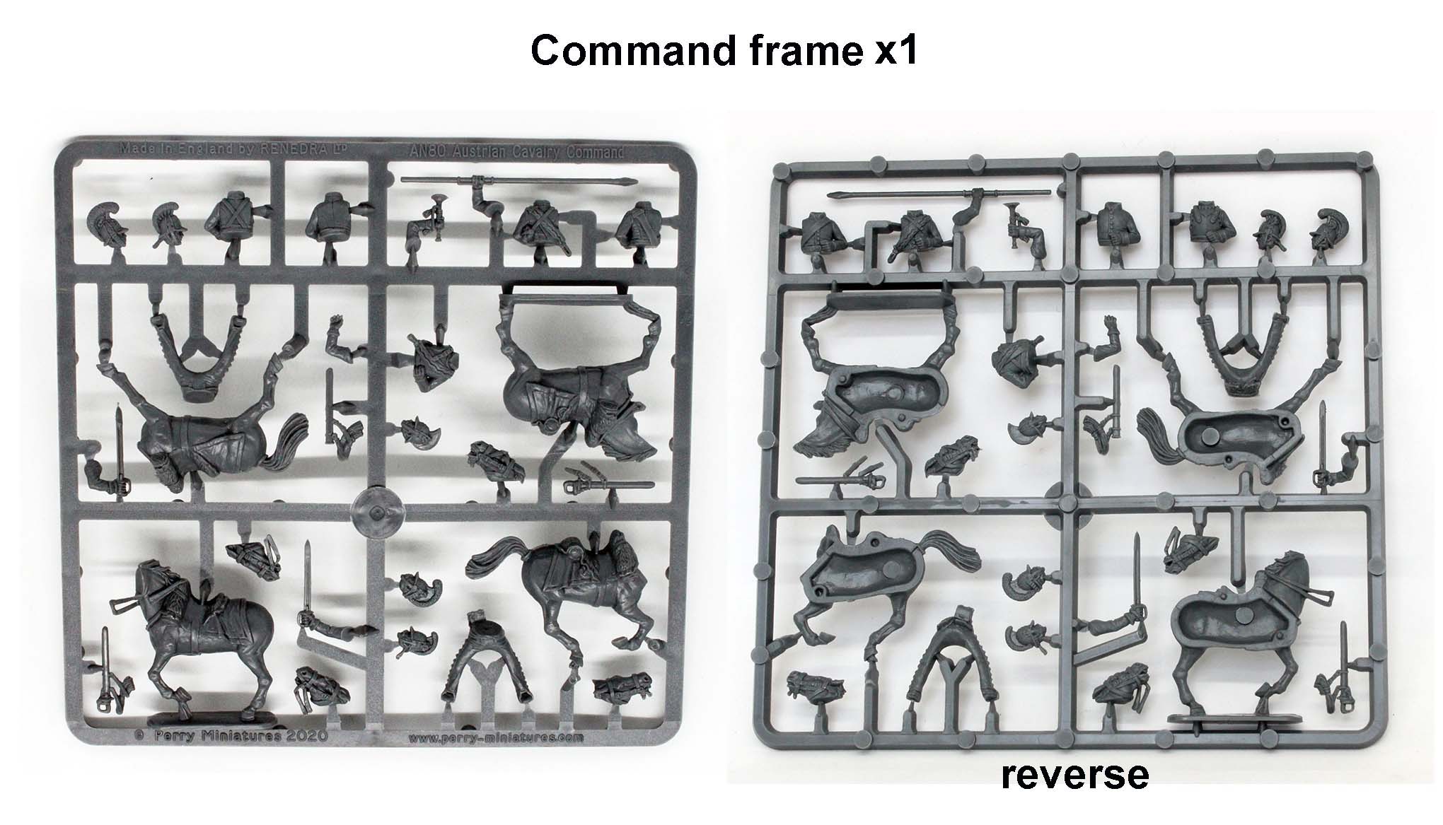 Perry Miniatures B 73 cadre commandement cavalerie autrichienne plastique