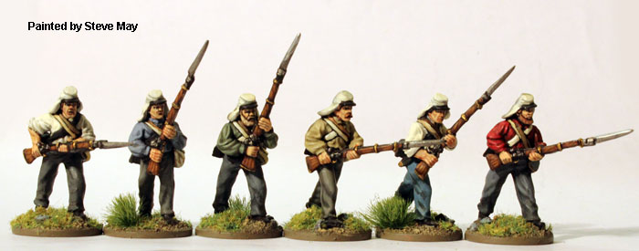 Perry ACW60 figurines infanterie chemises havresacs 28mm