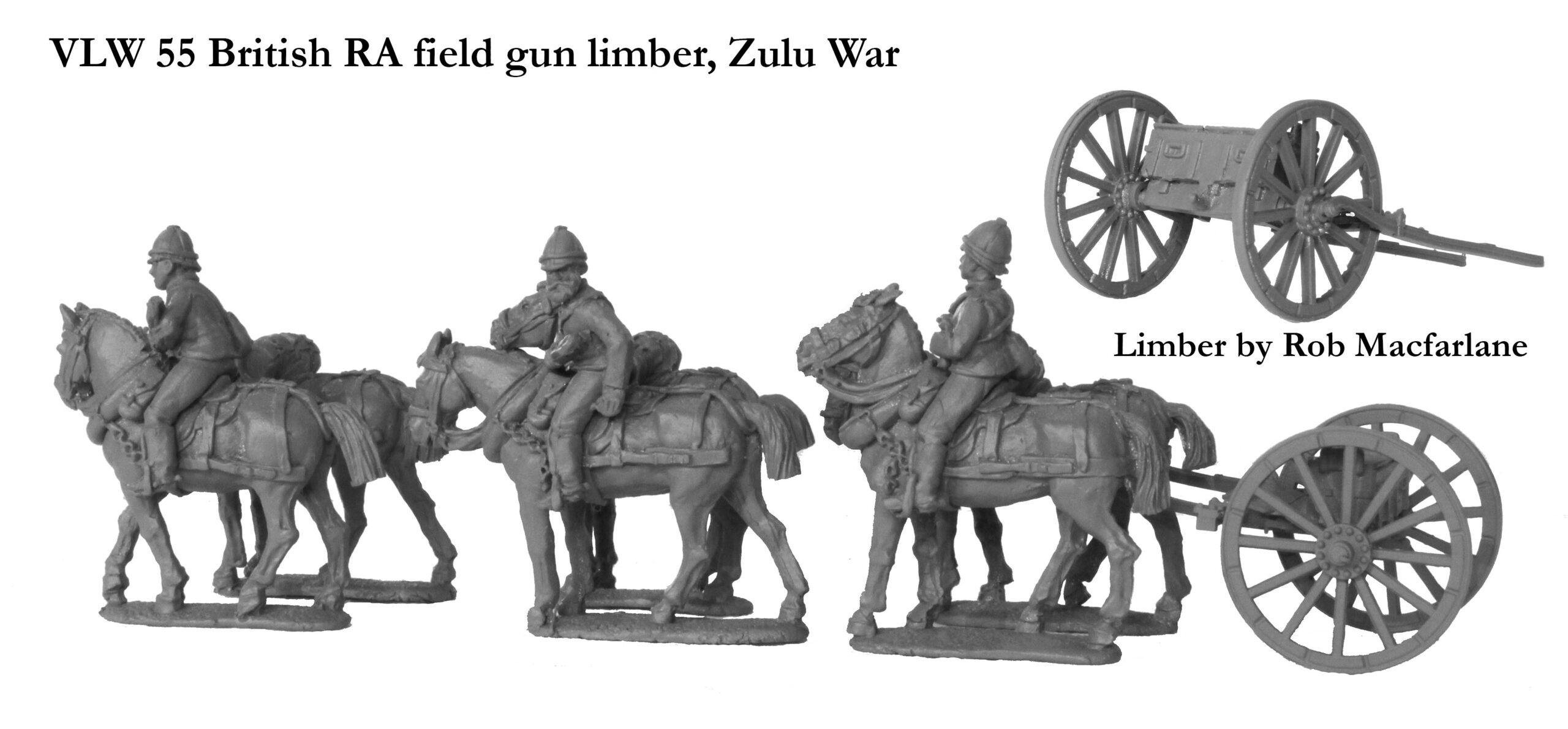 Perry VLW 55 attelage canon britannique guerre zouloue