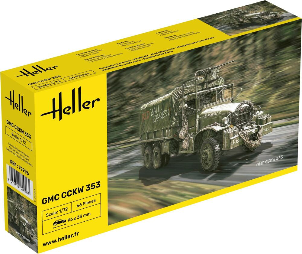 Heller The 9.99 GMC CCKW 353 1/72 maquette camion