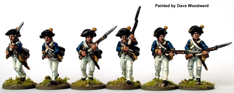 Perry AWI AW86 figurines Hesse-Cassel mousquetaires charge