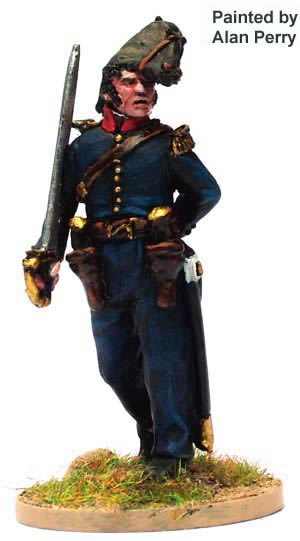 Perry 40mm PE41 figurine officier français bicorne