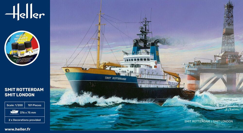 Heller Starter Kit Smit Rotterdam maquette bateau 1/200