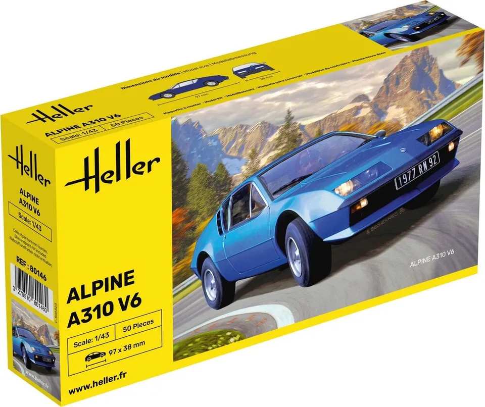 Heller The 9.99 Alpine A310 1/43 maquette voiture