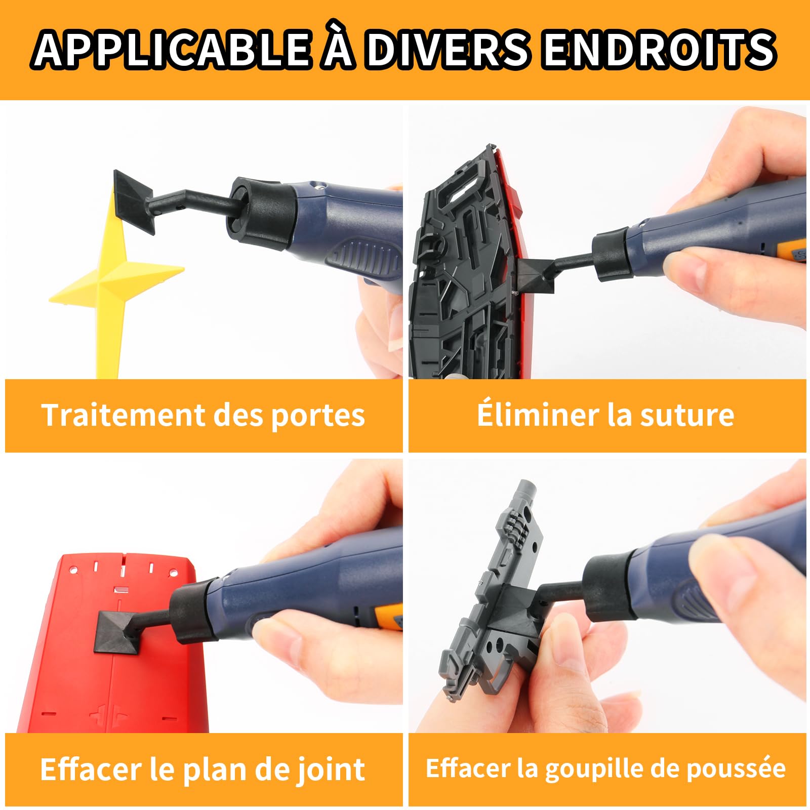 Bucasso Cordless Pen Sander PLH1000 ponceuse stylo bleu
