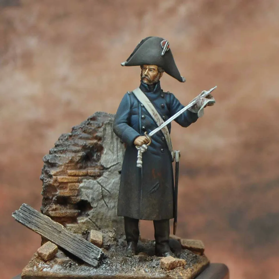 Art Girona Napoleonic Lieutenant Vistule 1809 figurine 54mm