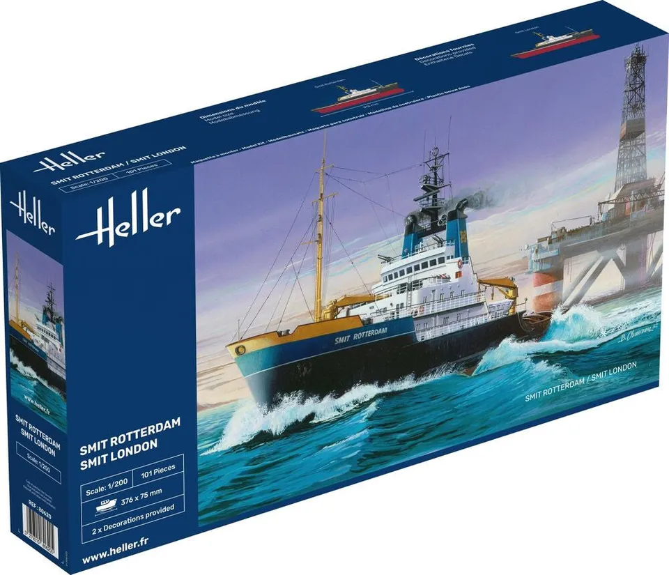 Heller Historical Smit Rotterdam Maquette Bateau 1/200 remorqueur