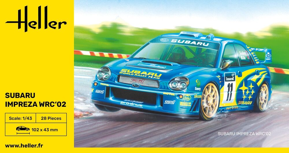 Heller Impreza WRC 02 maquette voiture 1/43 rallye