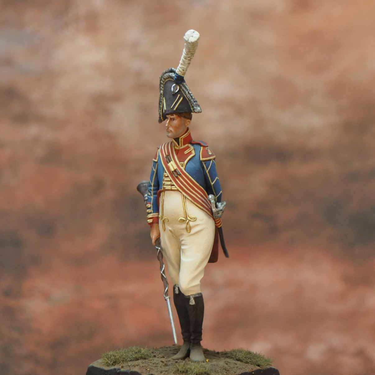 Art Girona Napoleonic Drum Major Bavière figurine 54mm 1808