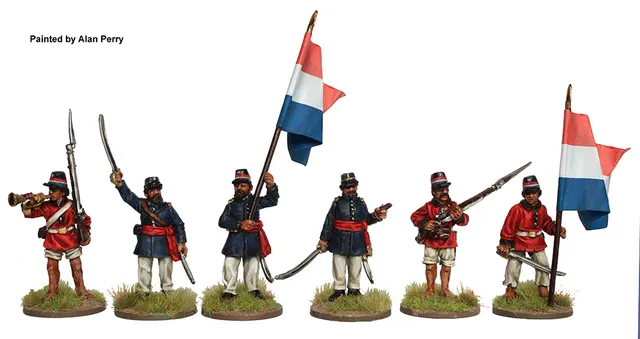Perry Miniatures TA 1 Infanterie paraguayenne figurines debout