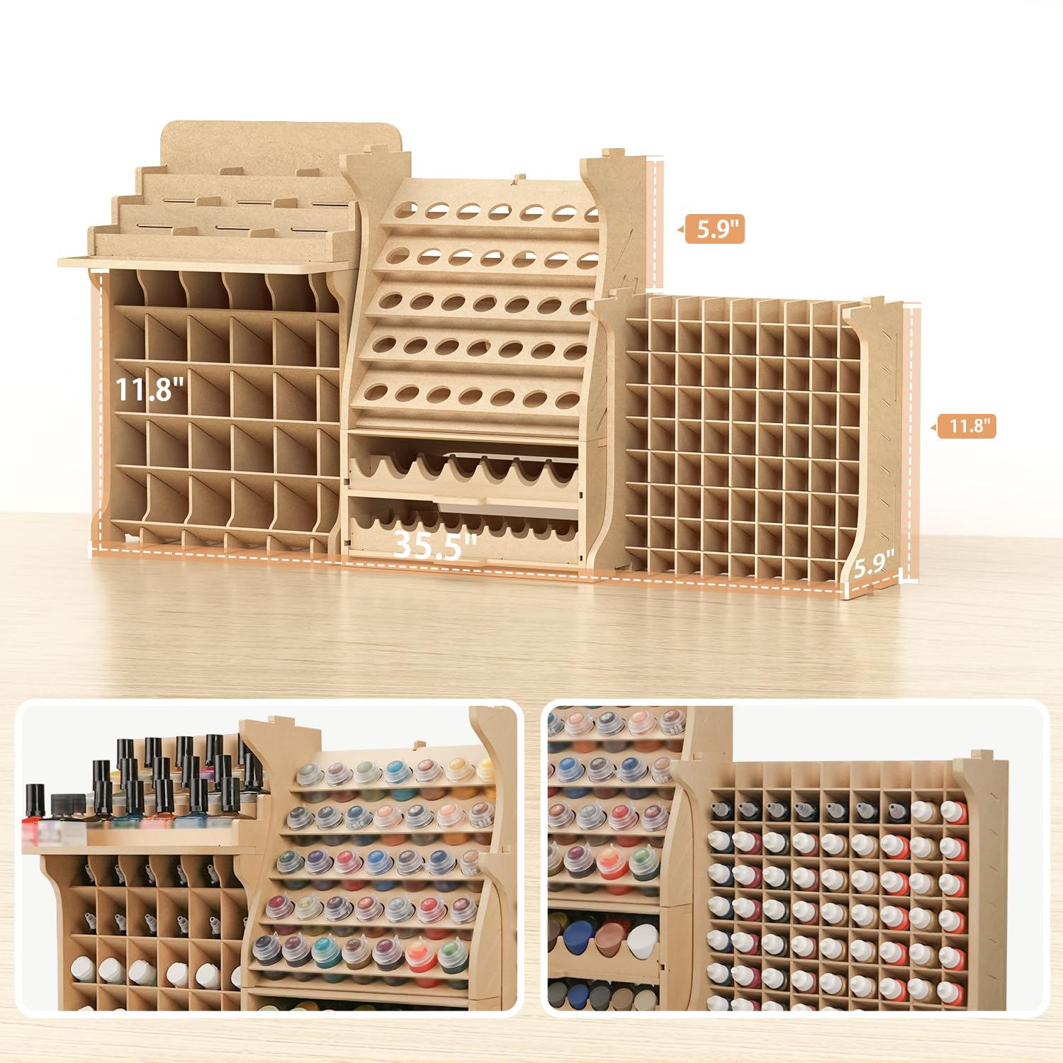 Bucasso Hobby Organizer GK PS rangement 211 pots MDF