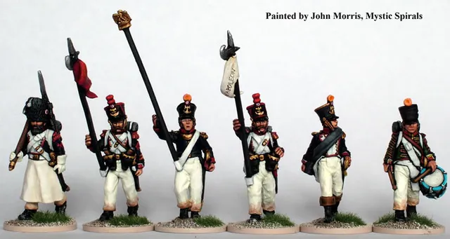 Perry Miniatures Napoleonic FN5 commandement figurines métal aigle