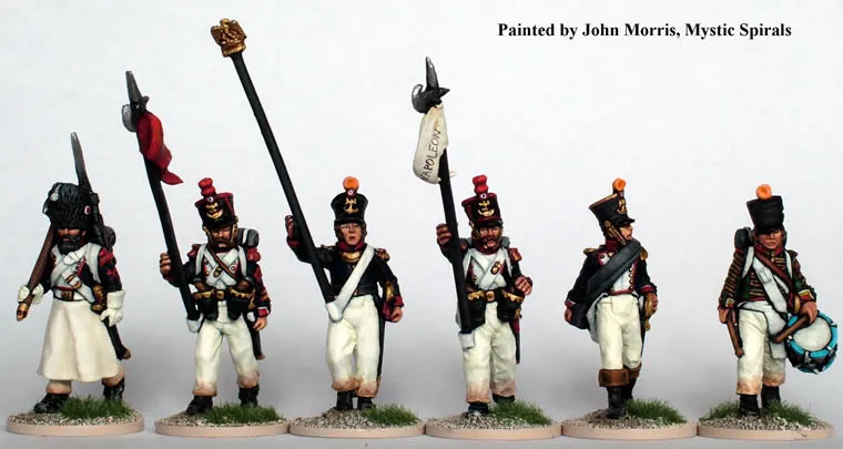 Perry Miniatures Napoleonic FN5 commandement figurines métal aigle