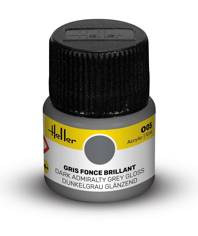 Heller Historical Collection Peinture Acrylique 005 peinture gris foncé
