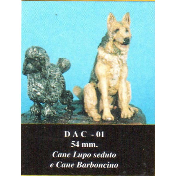 Art Girona Bases Cane Lupo et Barboncino chiens décor