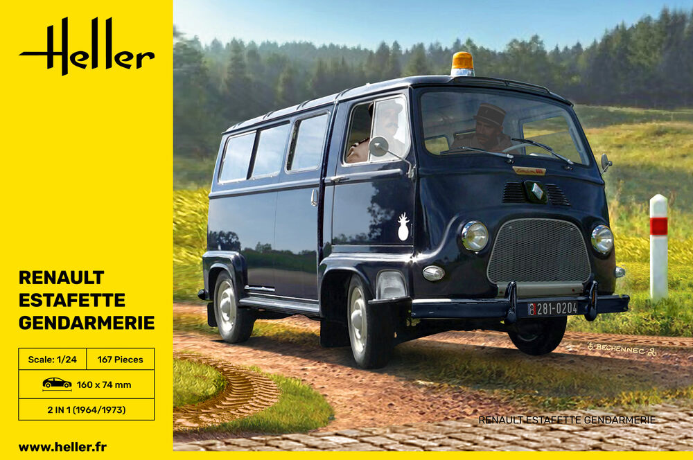 Heller Historical Collection Renault Estafette Gendarmerie 1/24